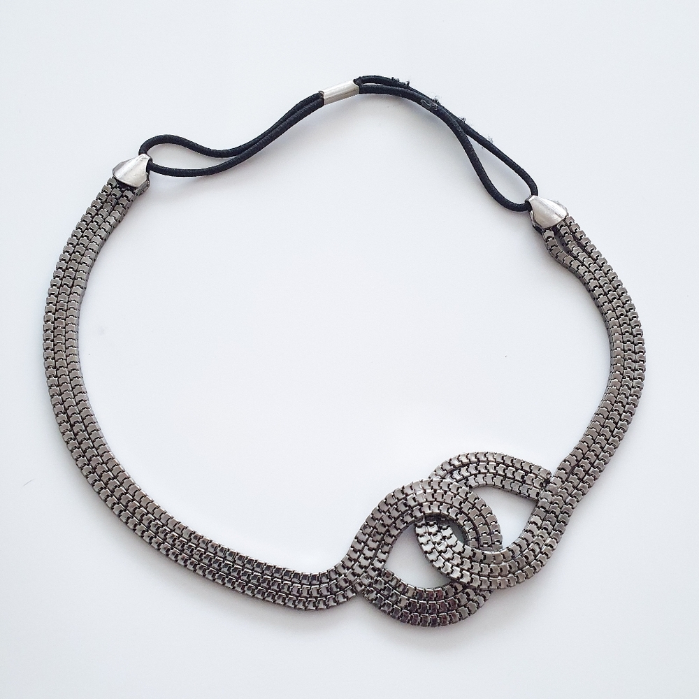 Grey Knot Headband